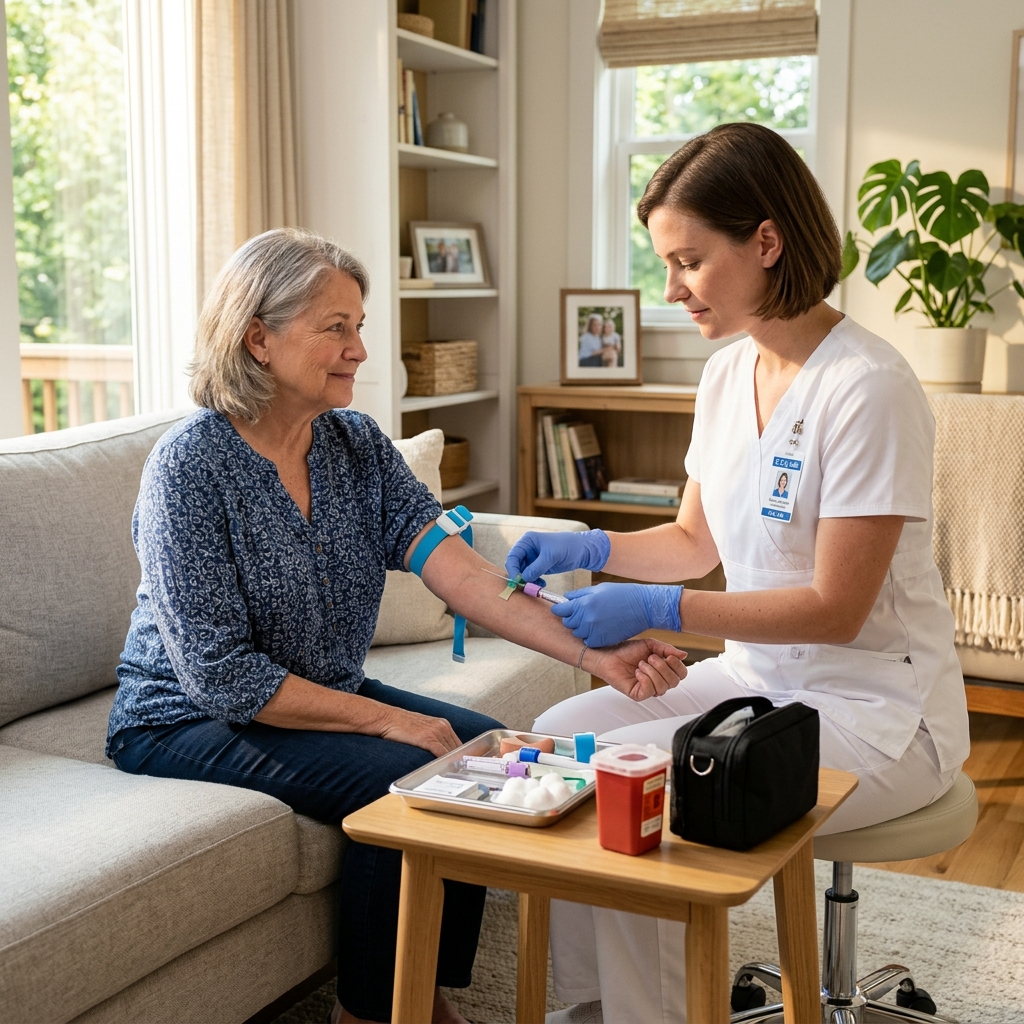 At-home blood sample collection